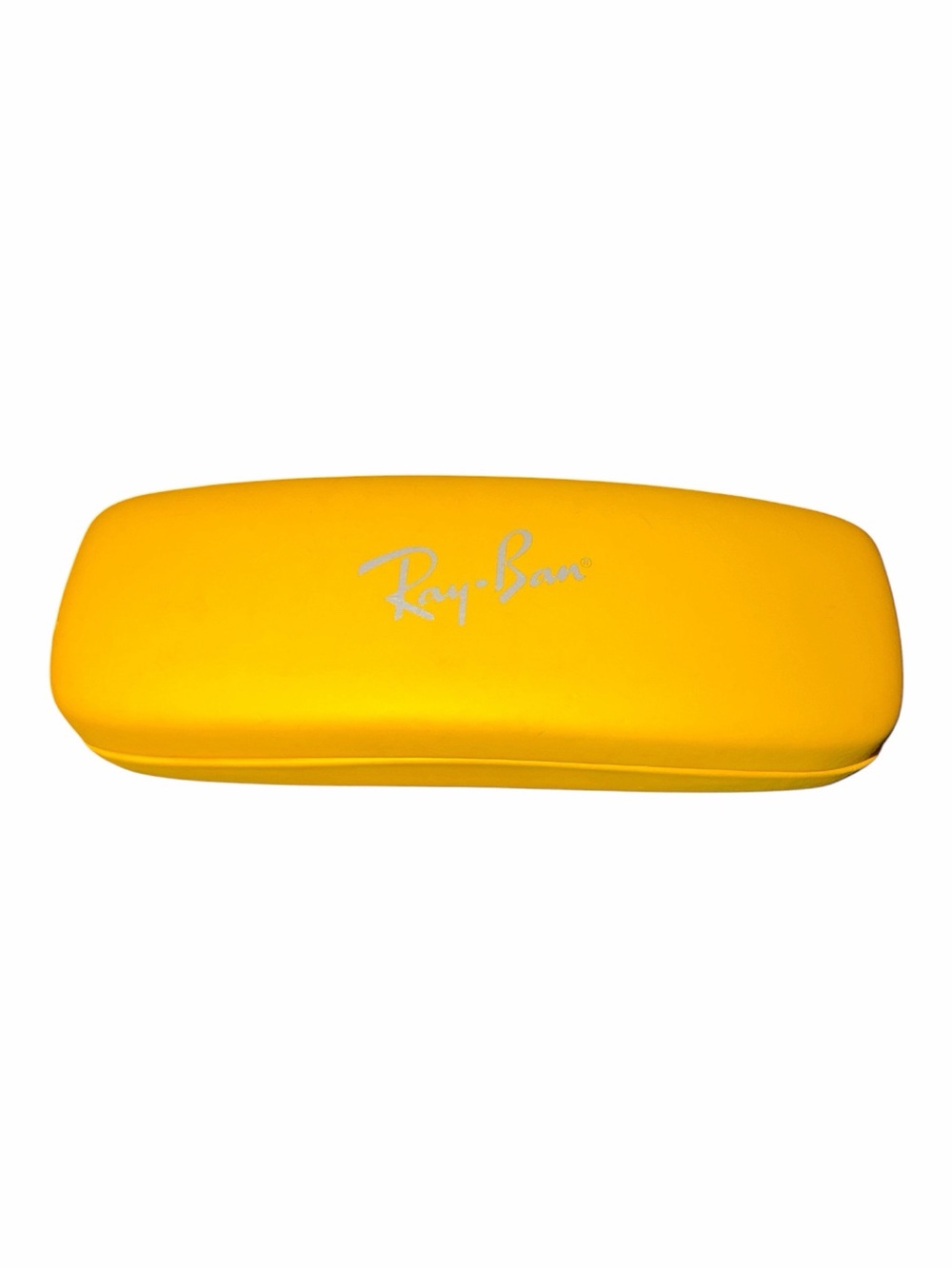 Ray-Ban Yellow Hard Eyewear Case with Logo